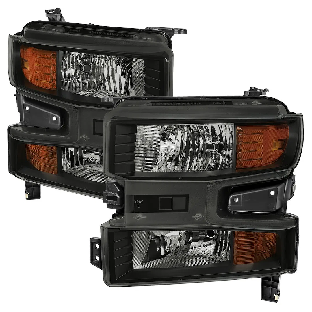 2LH-SIV1915SM-RO – SPEC-D TUNIN Headlight Assembly, Factory Style Projector Beam With Turn Signal Light And Parking L...